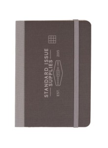 Стандартен джобен тефтер - черно-сив